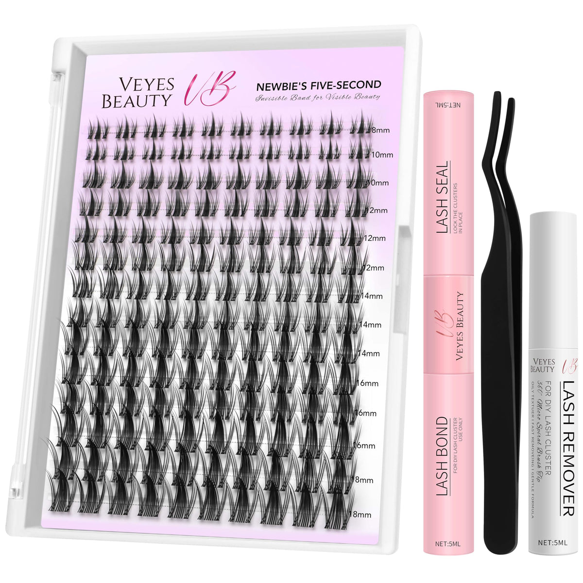 VEYESBEAUTY Manga Lash Clusters Kit front view