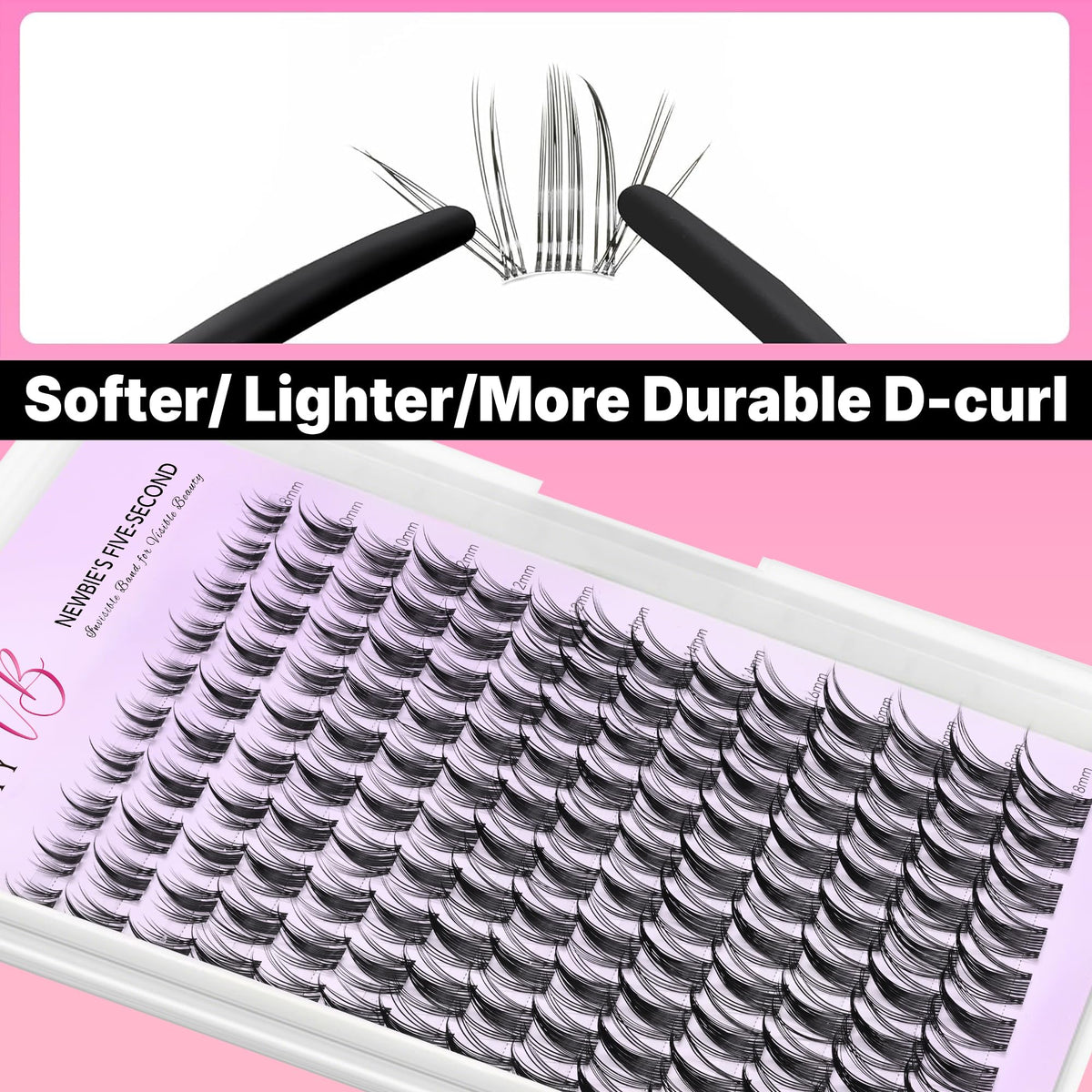 VEYESBEAUTY Manga Lash Clusters Kit side view