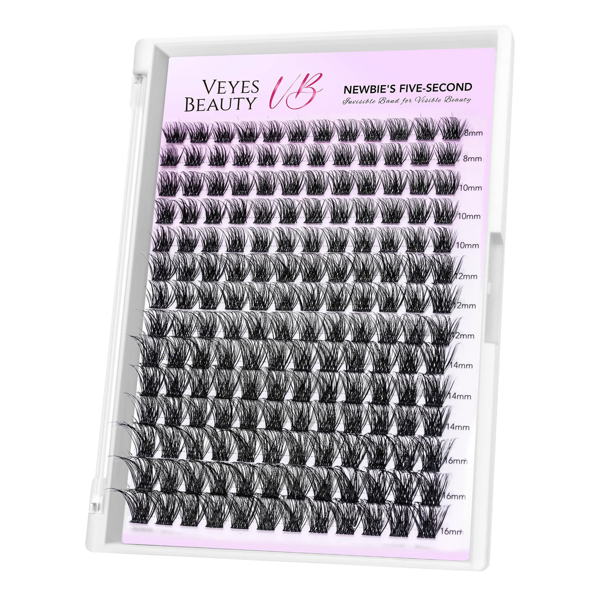VEYESBEAUTY Siren Lash Clusters 8-16mm front view