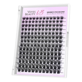 VEYESBEAUTY Siren Lash Clusters 8-16mm front view