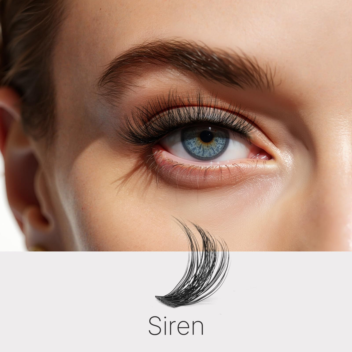 VEYESBEAUTY Siren Lash Clusters close-up of lash tray