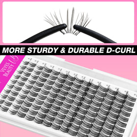 VEYESBEAUTY Sweetie lash clusters displayed from the side
