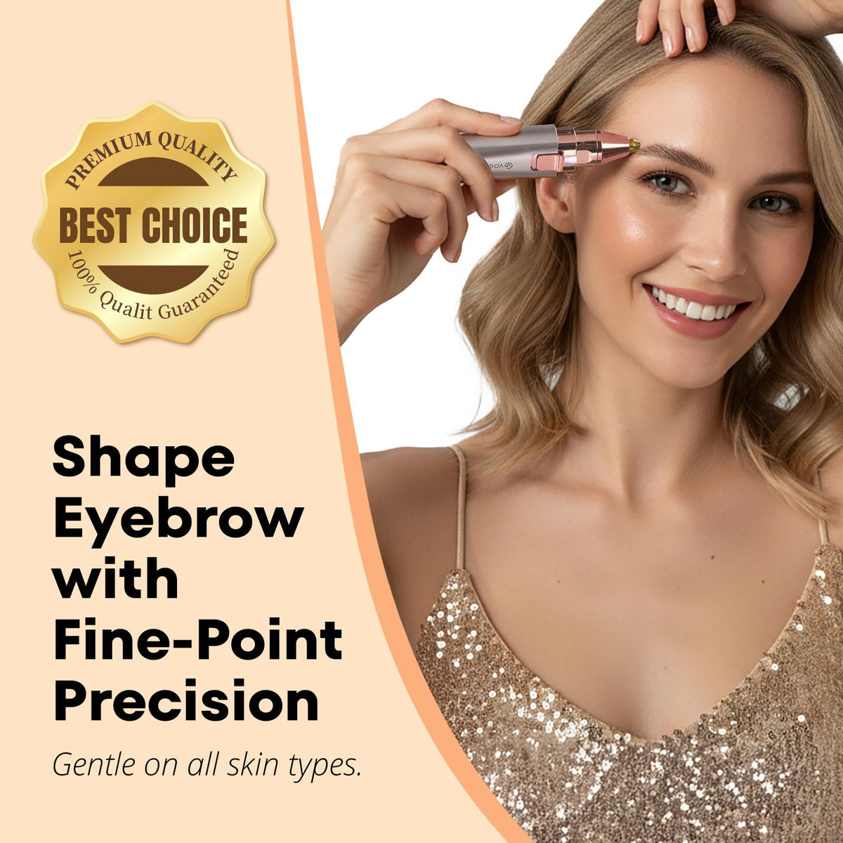 VG VOGCREST Eyebrow & Facial Trimmer compact design for travel