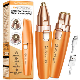 VG VOGCREST Eyebrow Facial Trimmer front view in orange