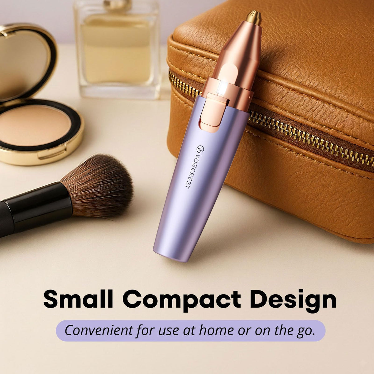 VG VOGCREST Eyebrow & Facial Trimmer in a travel bag