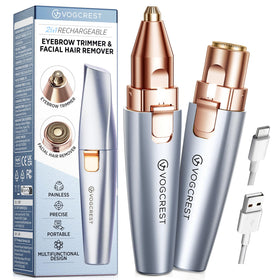 VG VOGCREST Eyebrow & Facial Trimmer in sky blue front view