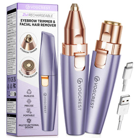 VG VOGCREST Eyebrow & Facial Trimmer in Solar Purple front view