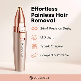 VG VOGCREST Eyebrow & Facial Trimmer with built-in LED light