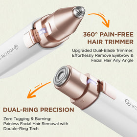 VG VOGCREST Facial Hair Remover compact design in hand