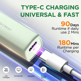 VG VOGCREST Hair Trimmer in use for eyebrow grooming