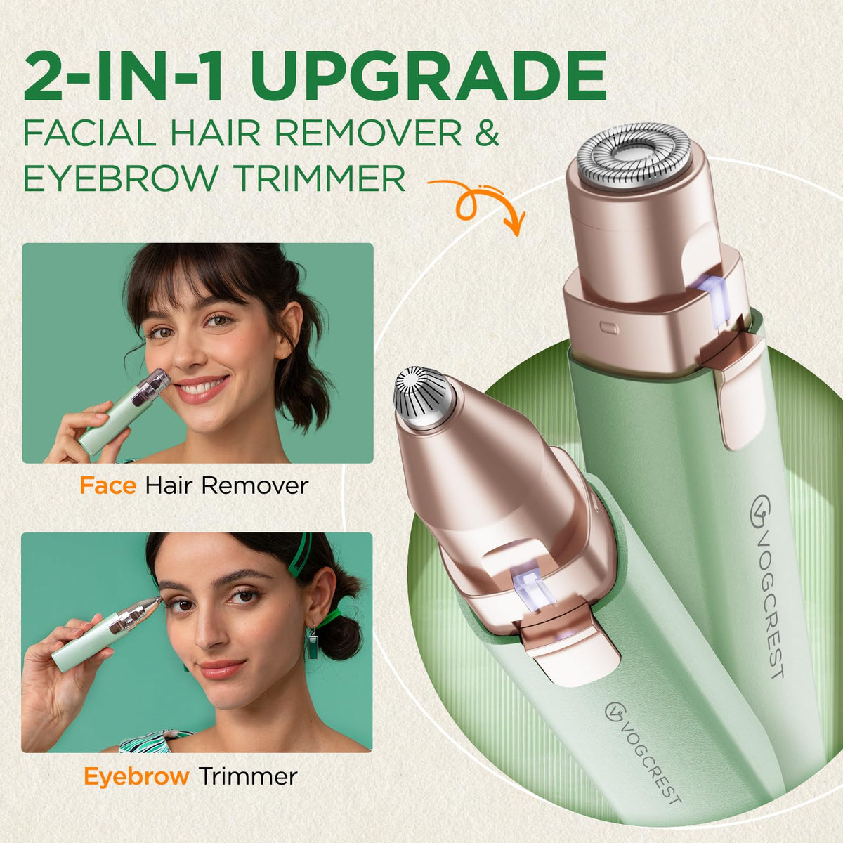 VG VOGCREST Hair Trimmer side view showcasing compact design