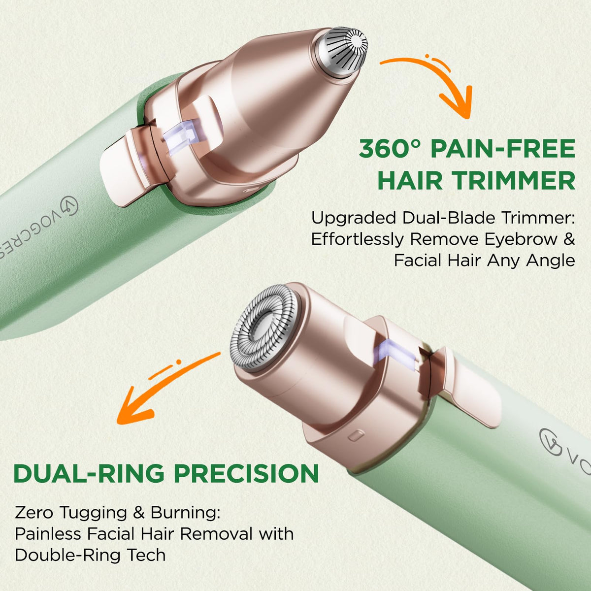 VG VOGCREST Hair Trimmer with Type-C charging cable