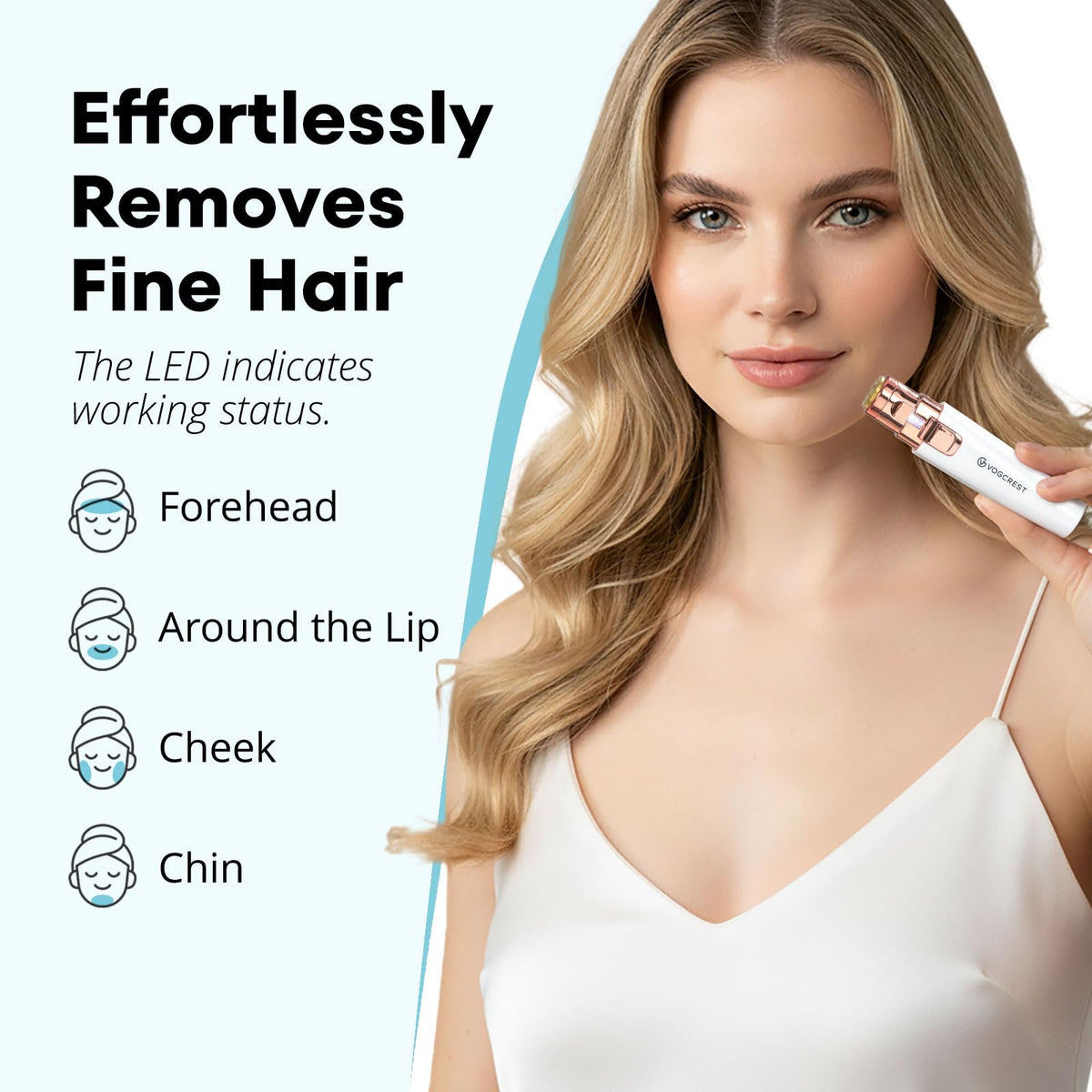 VG VOGCREST mini hair remover side view
