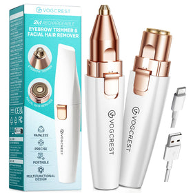 VG VOGCREST rechargeable eyebrow and facial hair remover front view