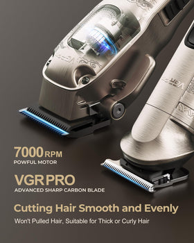 VGRPRO Hair Clipper with 10 guide combs