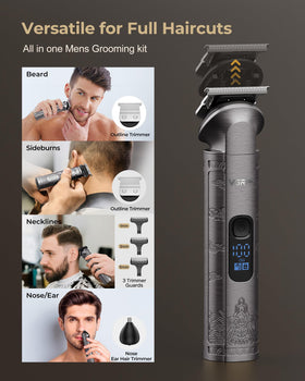 VGRPRO hair clippers showing ergonomic design and LED indicator