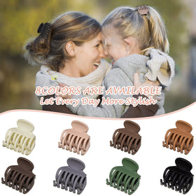 Viabty Small Double Row Teeth Hair Clip displayed on a white background