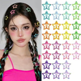VIBILIA Star Hair Clips 30 PCS multicolour pack front view