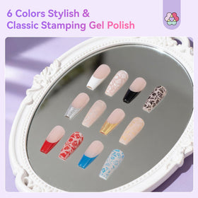 Vibrant gel polish colours included in SAVILAND kit