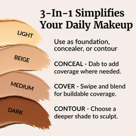 Vibriance Complexion Stick Foundation swatch on skin