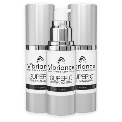 Vibriance Super C Serum 3 pack front view with packaging