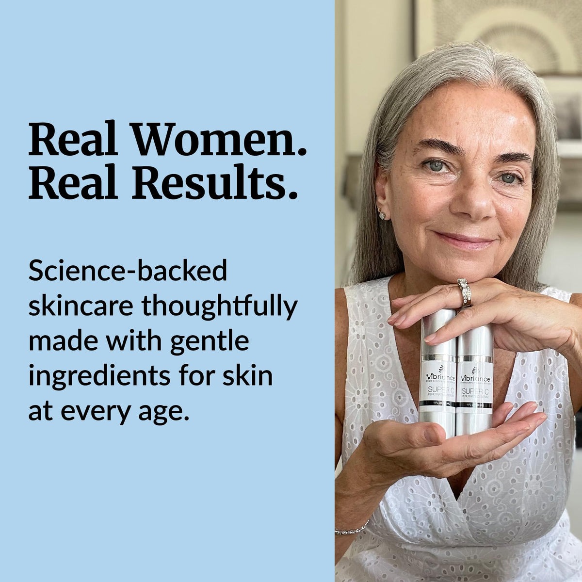 Vibriance Super C Serum texture on hand
