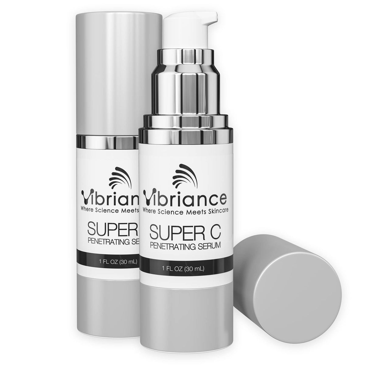 Vibriance Super C Vitamin C Serum front view with packaging