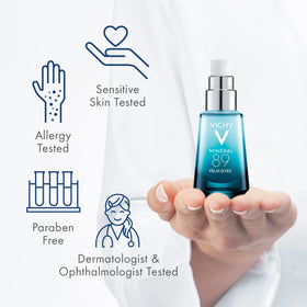 VICHY Mineral 89 Eye Serum application on skin
