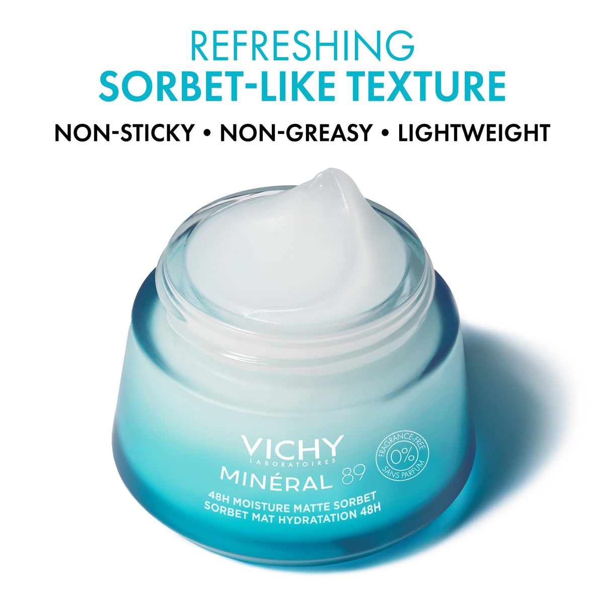 VICHY Minéral 89 Gel Moisturizer texture close-up