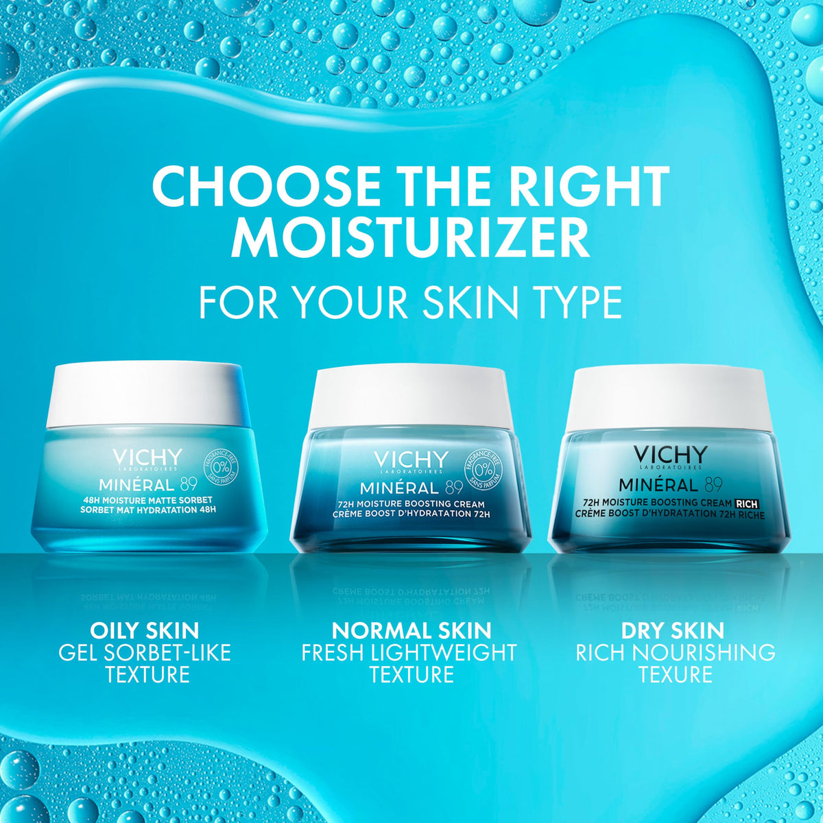 VICHY Minéral 89 Matte Sorbet Face Moisturizer lifestyle scene