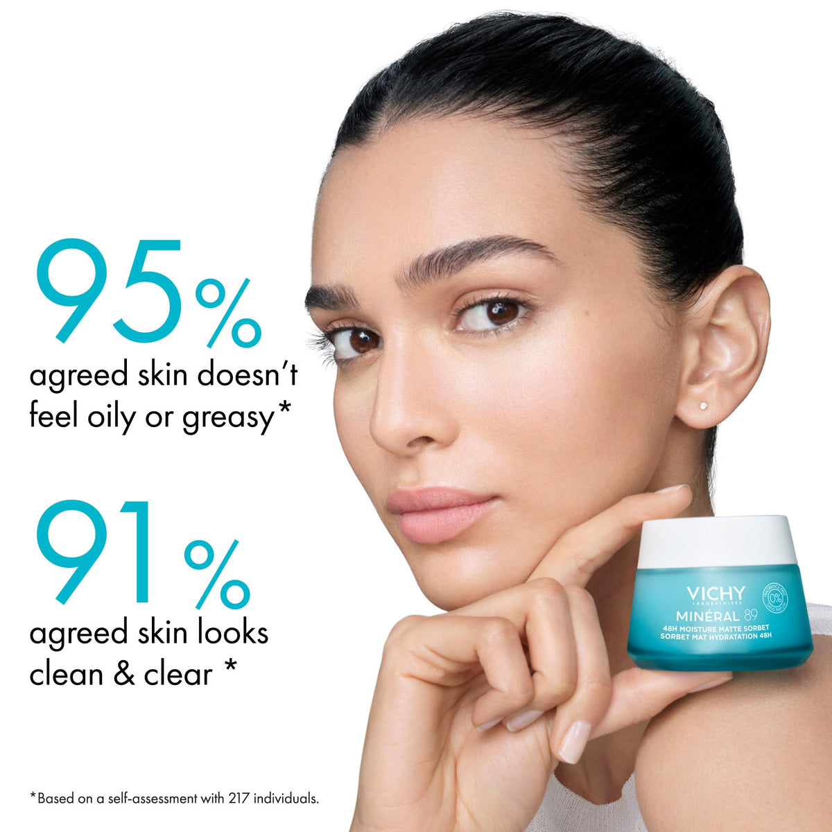 VICHY Minéral 89 Matte Sorbet Face Moisturizer packaging