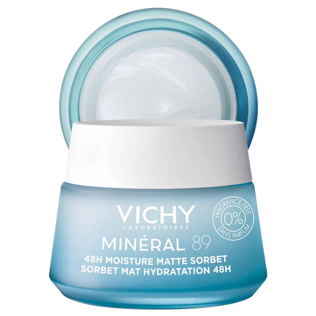 VICHY Minéral 89 Matte Sorbet Gel Face Moisturizer front view