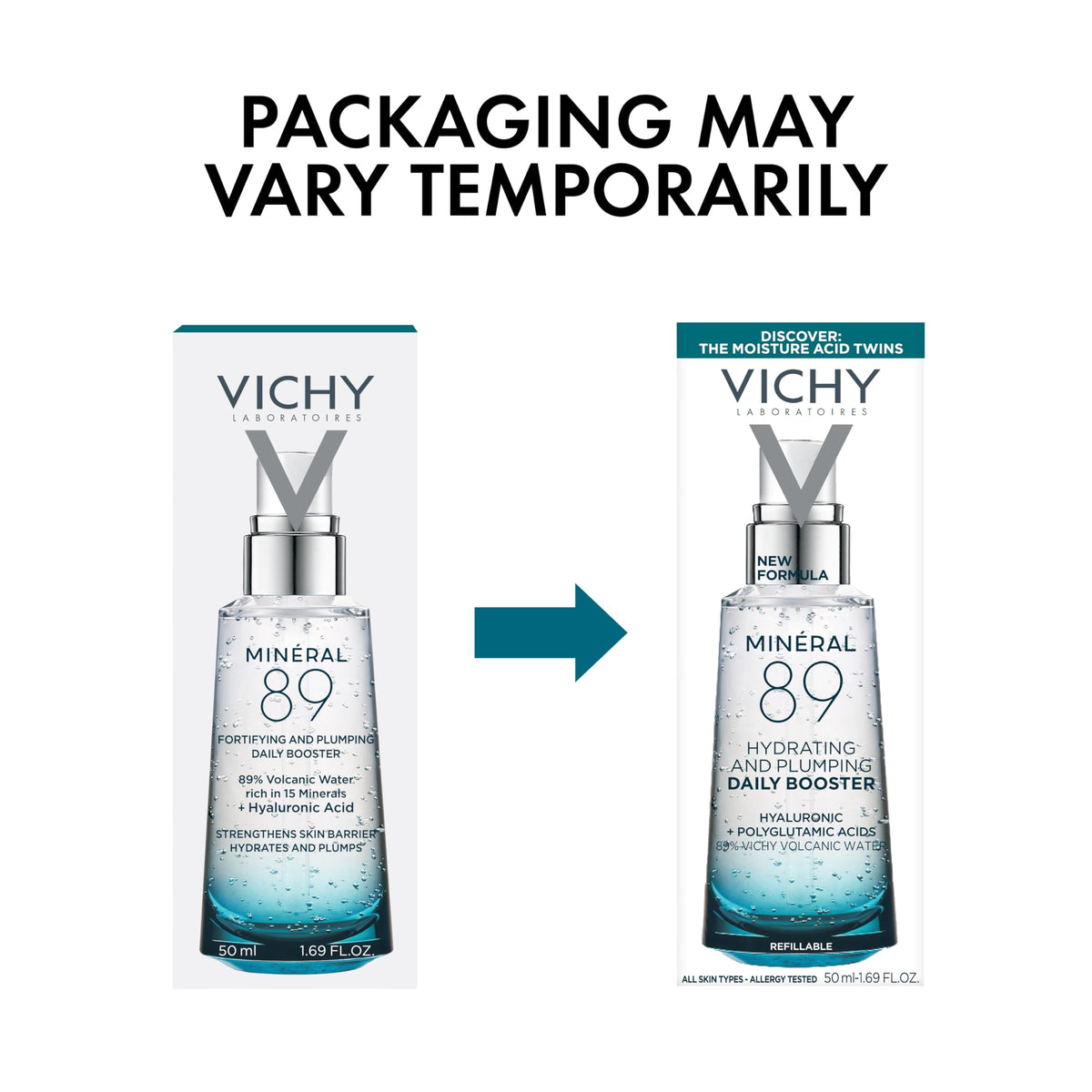VICHY Mineral 89 support serum with Vichy Volcanic Water