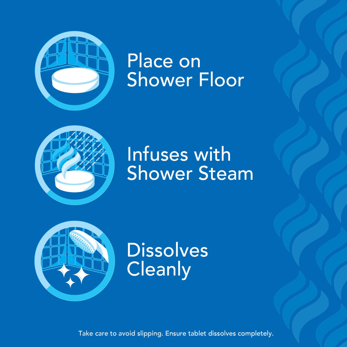 Vicks VapoShower Plus ingredients list on packaging