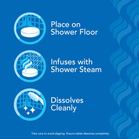 Vicks VapoShower Plus ingredients list on packaging