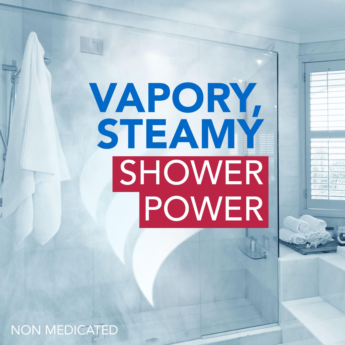 Vicks VapoShower Plus shower steamers in a bathroom setting