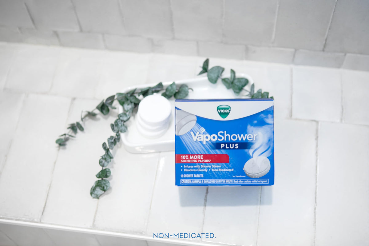 Vicks VapoShower Plus steamers in a gift box