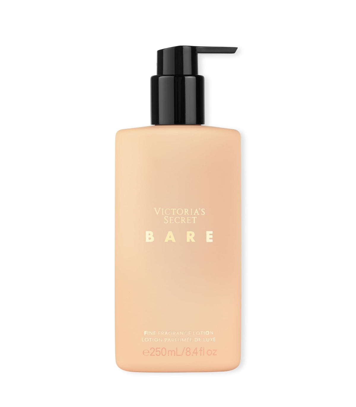 Victoria's Secret Bare Fragrance Body Lotion back view showing ingredients