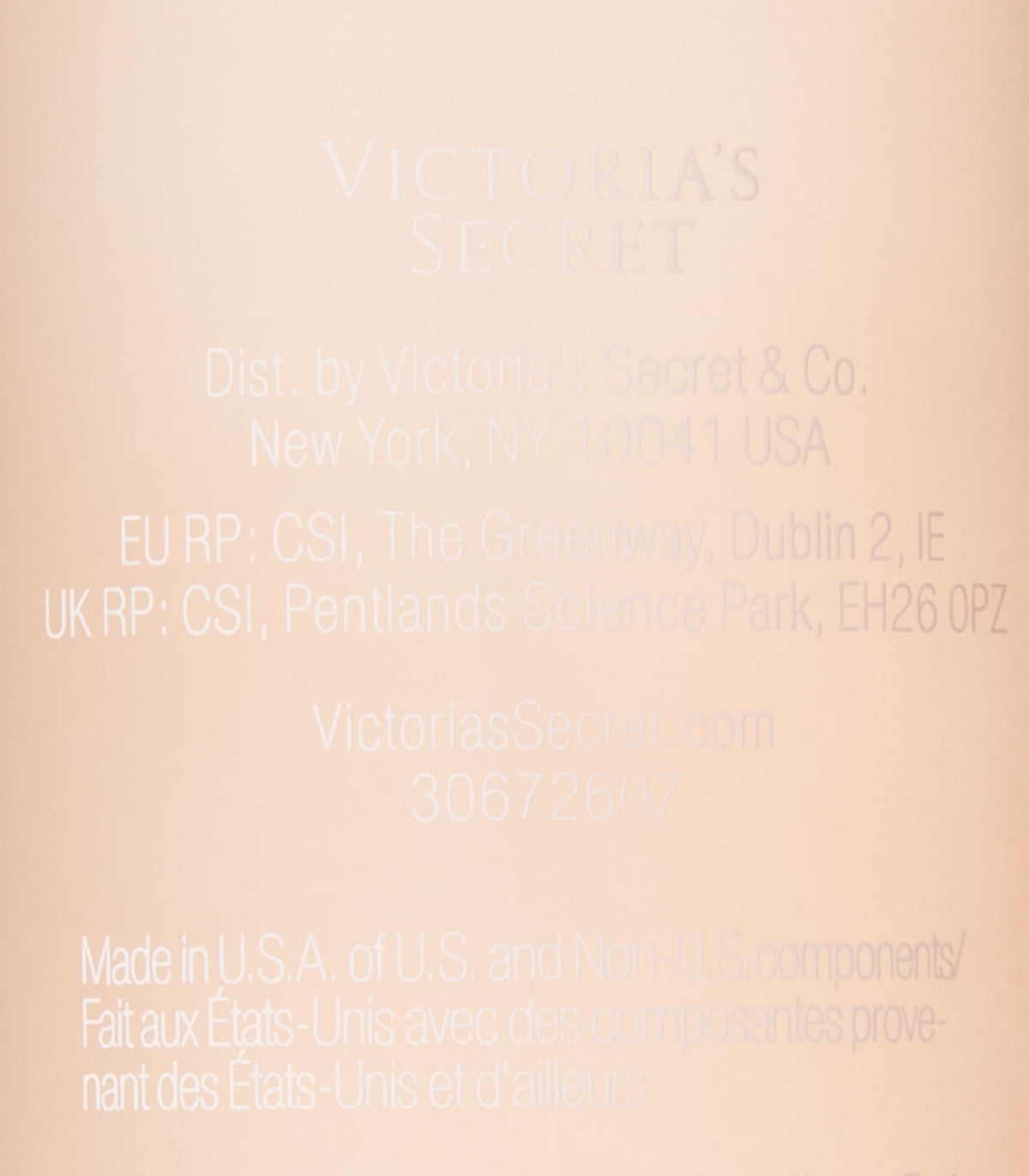 Victoria's Secret Bare Sueded Vanilla Mist packaging display