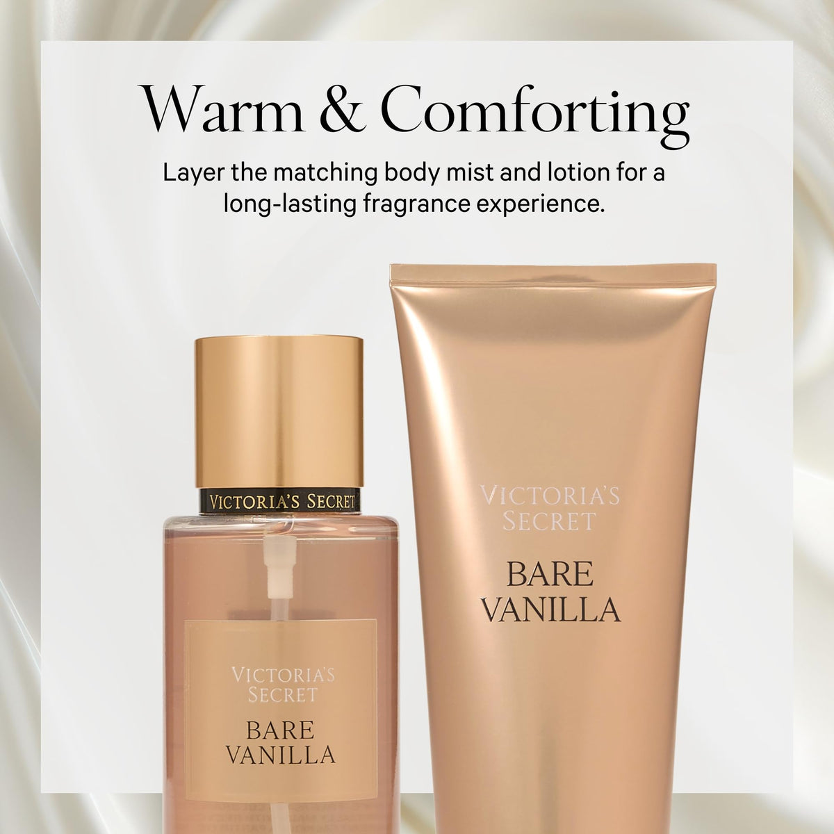 Victoria's Secret Bare Vanilla Body Mist in lifestyle setting
