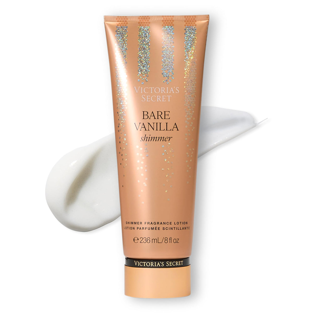 Victoria's Secret Bare Vanilla Shimmer Lotion 8 fl oz front view