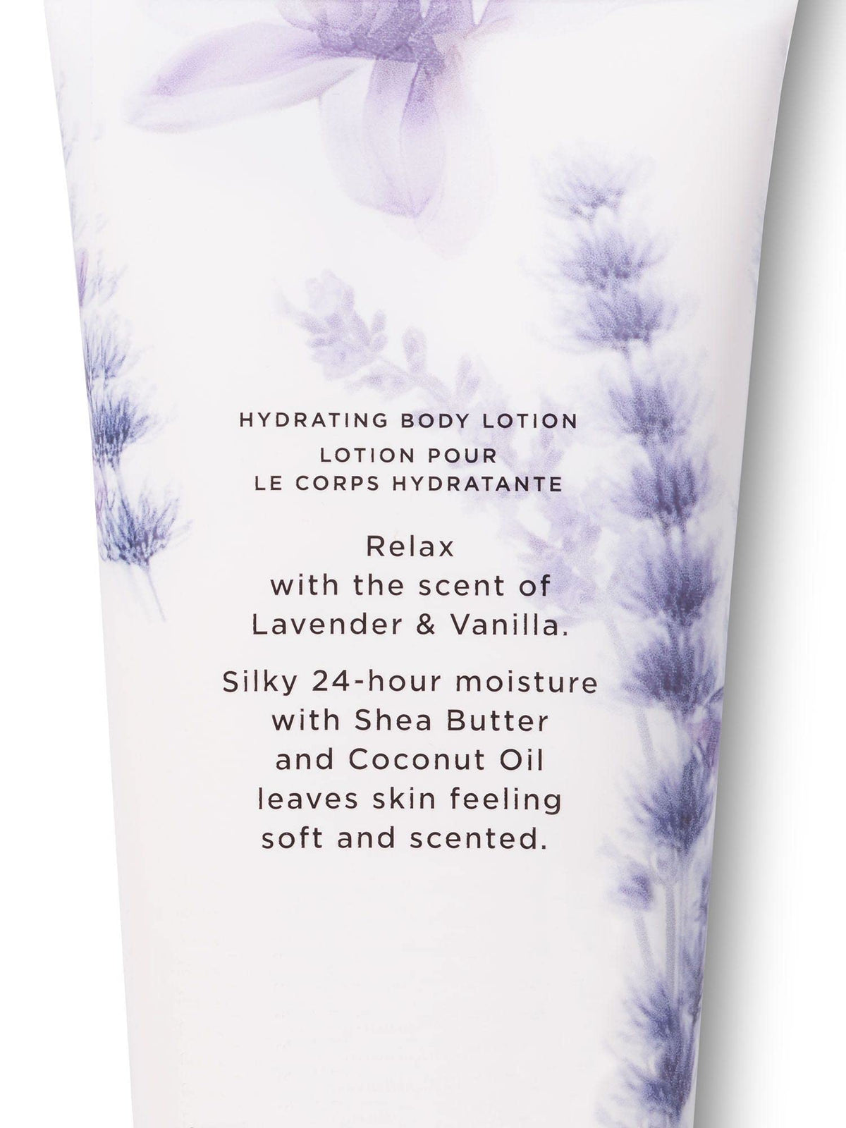Victoria's Secret Body Fragrance Lotion Lavender Vanilla back view
