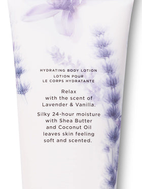 Victoria's Secret Body Fragrance Lotion Lavender Vanilla back view