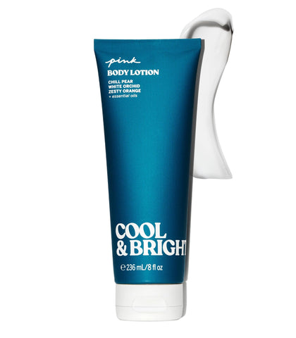 Victoria's Secret Body Fragrance Lotion Pink Cool & Bright front view