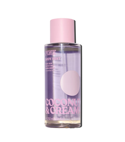 Victoria's Secret Body Fragrance Mist Pink Coconut & Creamy front view