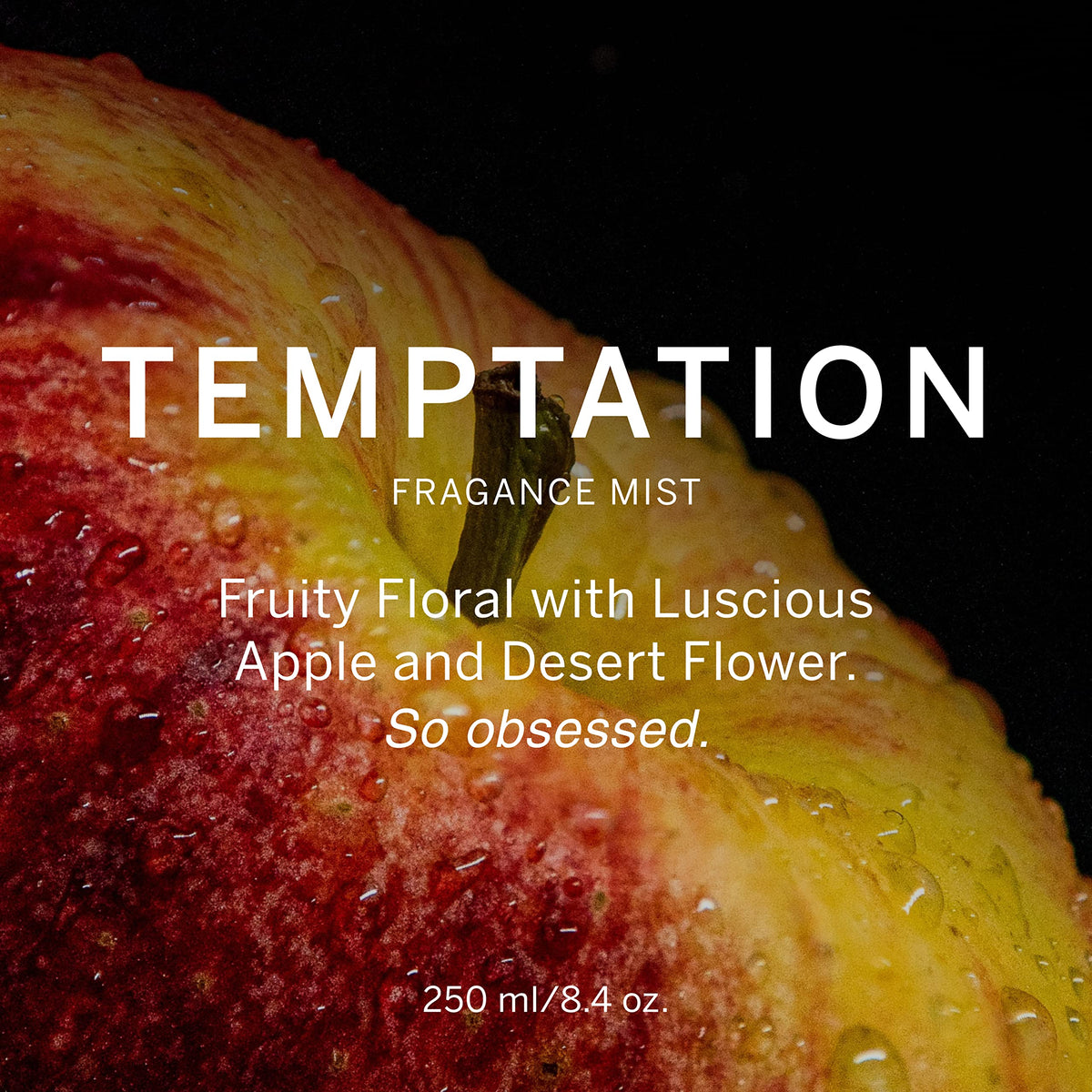 Victoria's Secret Body Fragrance Mist Temptation on a vanity