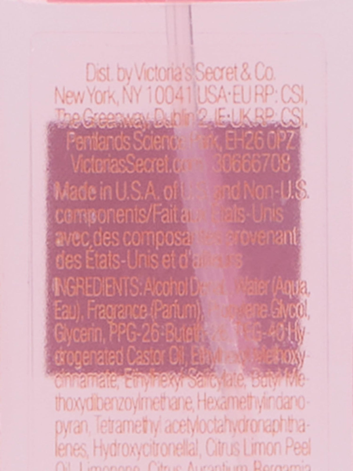 Victoria's Secret Bombshell Mini Mist 2.5 fl oz lifestyle scene on vanity