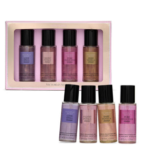 Victoria's Secret Fragrance Mist Collection 4 Piece Mini Gift Set front view