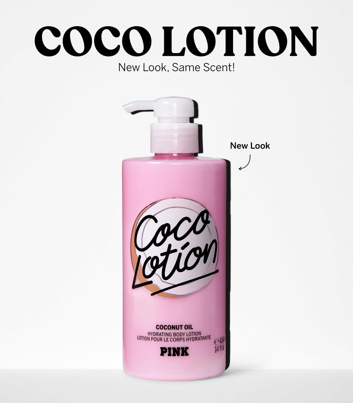 Victoria's Secret Pink Body Fragrance Lotion Coco cap close-up