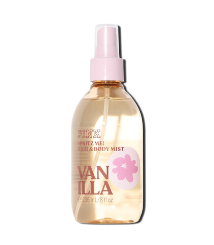 Victoria's Secret PINK Hair and Body Mist Vanilla front view